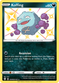 Koffing #SV076 Shining Fates Shiny Vault