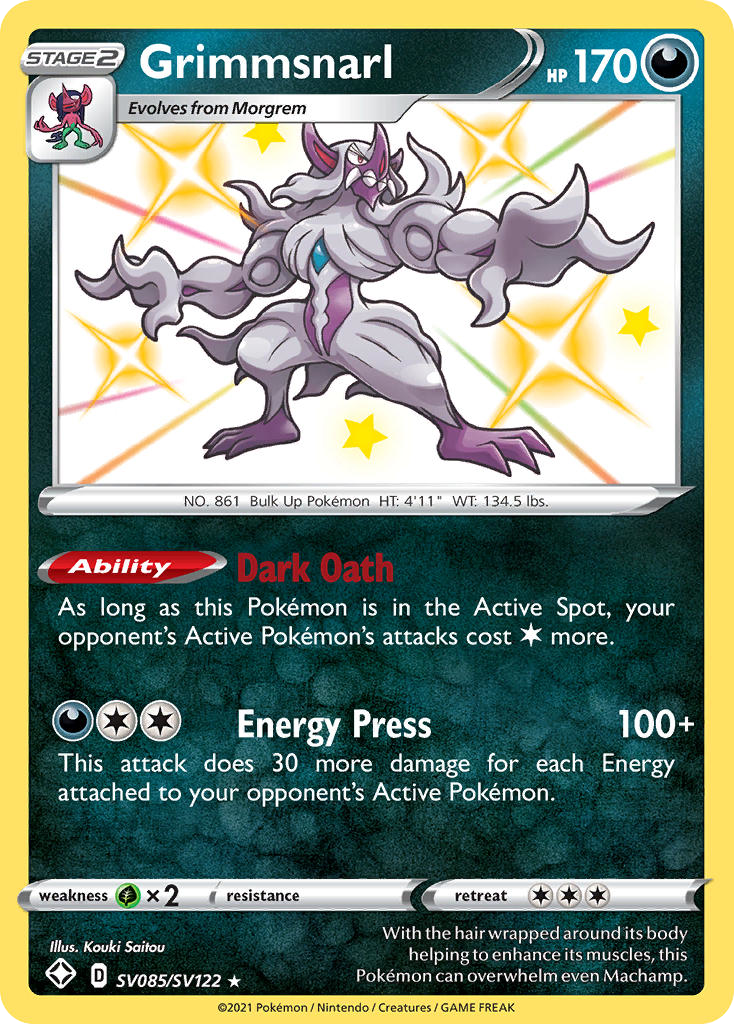 Grimmsnarl #SV085 Shining Fates Shiny Vault