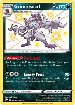 Grimmsnarl #SV085 Shining Fates Shiny Vault