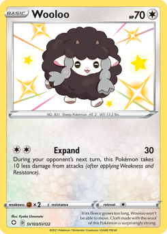 Wooloo #SV103 Shining Fates Shiny Vault