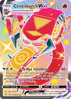 Centiskorch VMAX #SV109 Shining Fates Shiny Vault