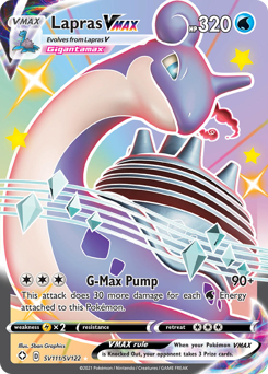 Lapras VMAX #SV111 Shining Fates Shiny Vault