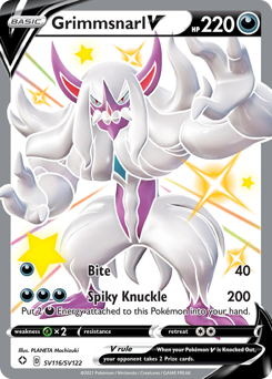 Grimmsnarl V #SV116 Shining Fates Shiny Vault
