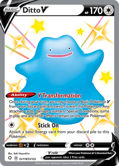 Ditto V #SV118 Shining Fates Shiny Vault