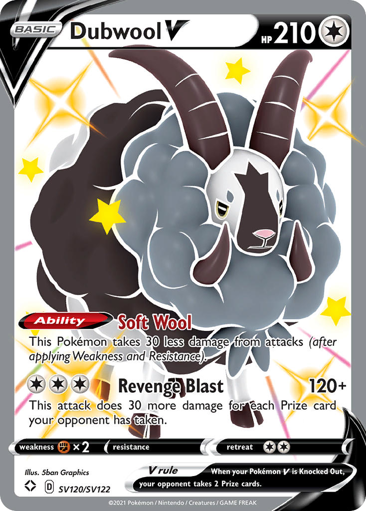 Dubwool V #SV120 Shining Fates Shiny Vault