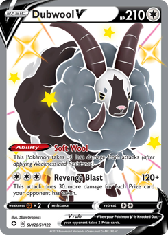 Dubwool V #SV120 Shining Fates Shiny Vault