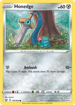 Honedge #105 Battle Styles