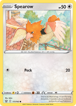 Spearow #111 Battle Styles