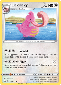 Lickilicky #114 Battle Styles