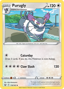 Purugly #116 Battle Styles