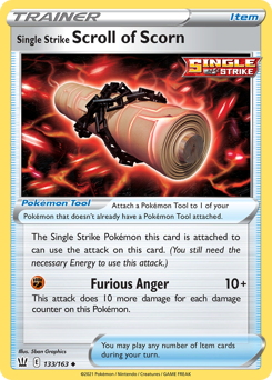 Single Strike Scroll of Scorn #133 Battle Styles