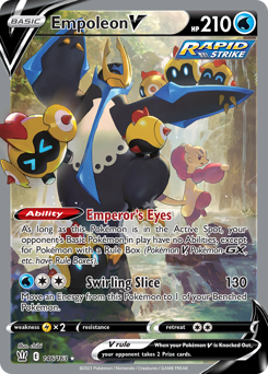 Empoleon V — Battle Styles chase card