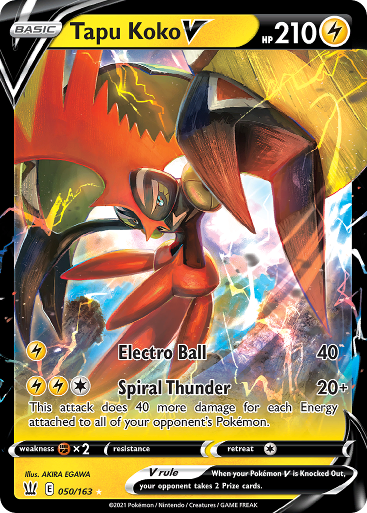 Tapu Koko V #50 Battle Styles