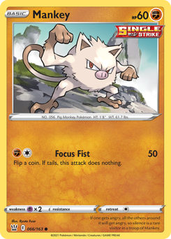 Mankey #66 Battle Styles