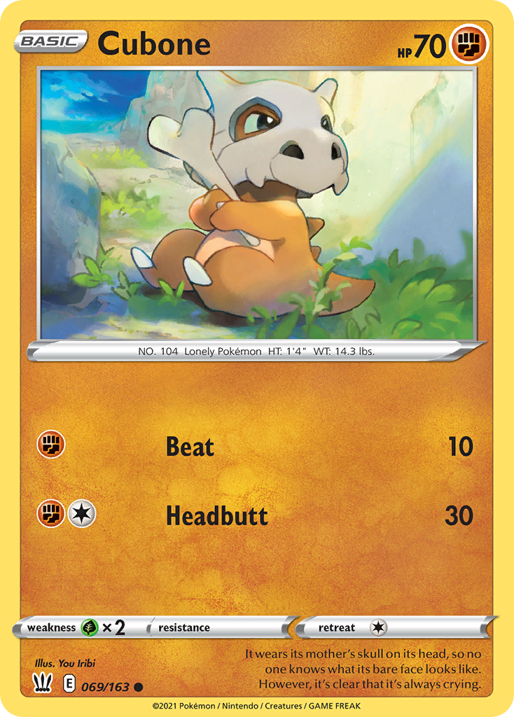 Cubone #69 Battle Styles