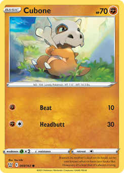 Cubone #69 Battle Styles