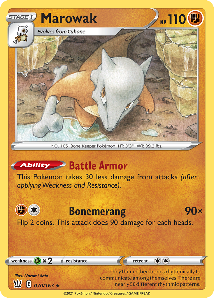 Marowak #70 Battle Styles