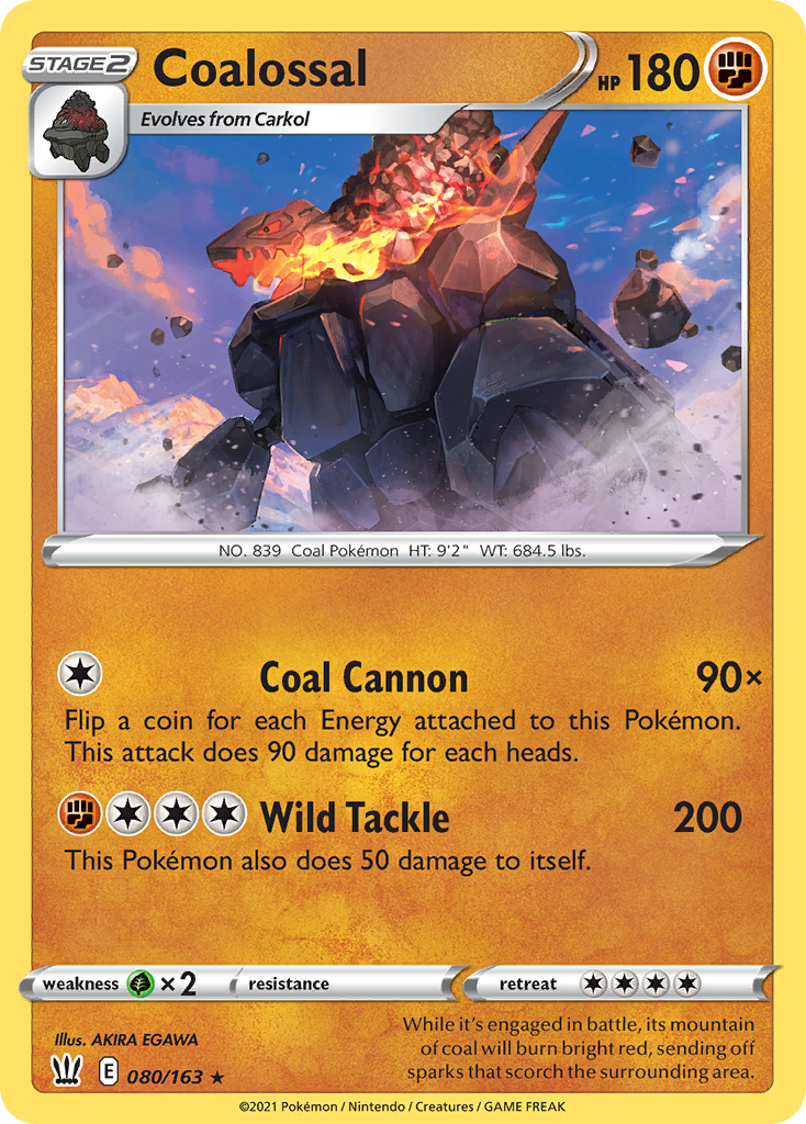 Coalossal #80 Battle Styles