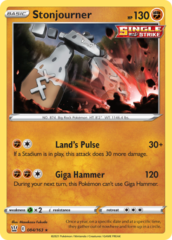 Stonjourner #84 Battle Styles