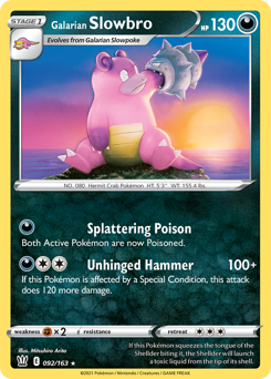 Galarian Slowbro #92 Battle Styles