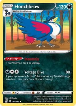Honchkrow #94 Battle Styles