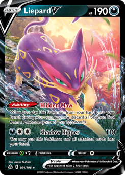 Liepard V #104 Chilling Reign