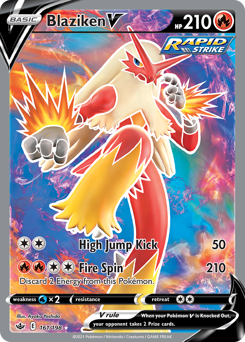 Blaziken V #161 Chilling Reign