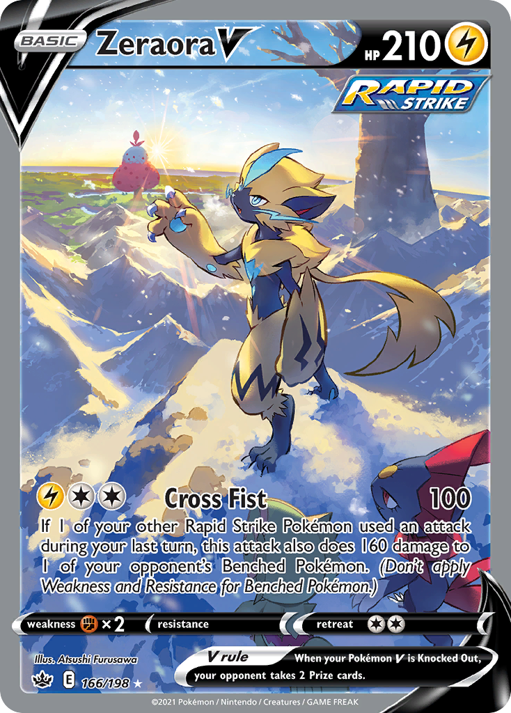 Zeraora V #166 Chilling Reign