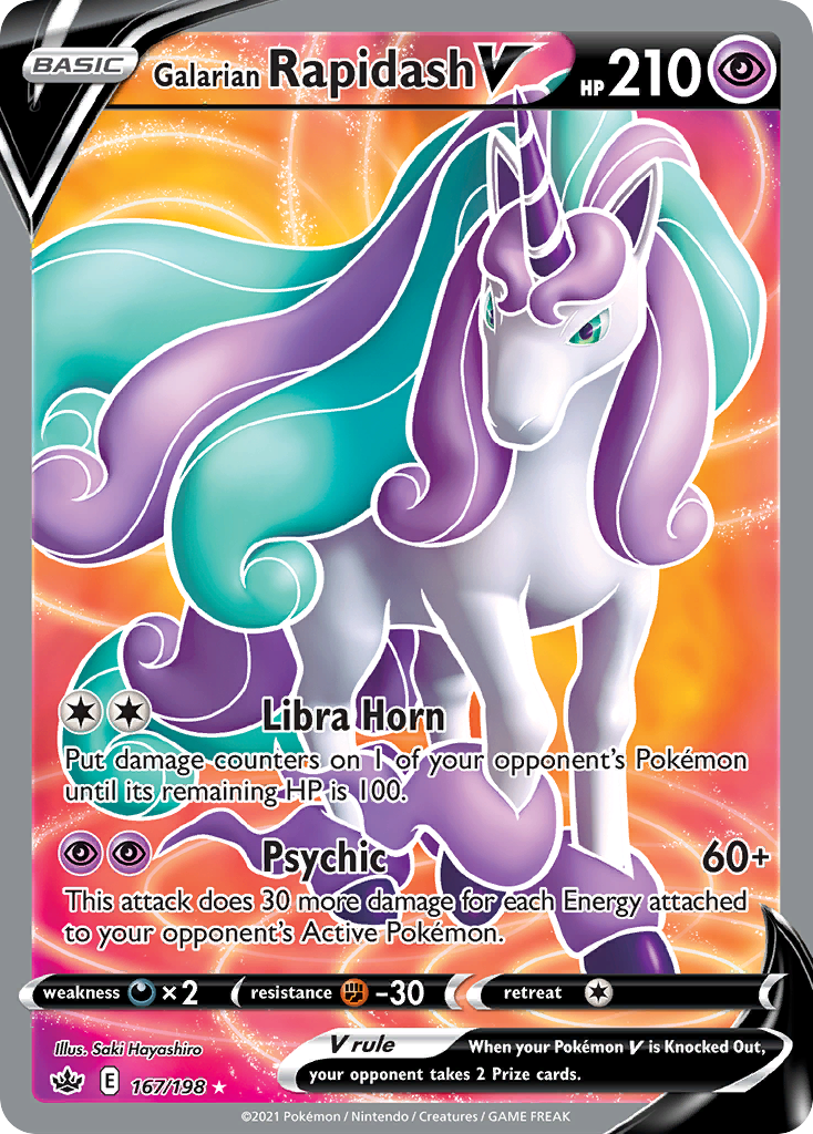 Galarian Rapidash V #167 Chilling Reign
