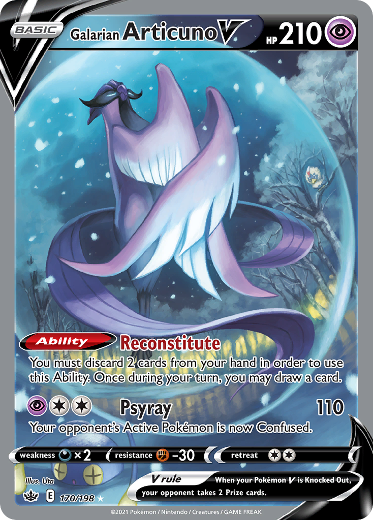Galarian Articuno V #170 Chilling Reign