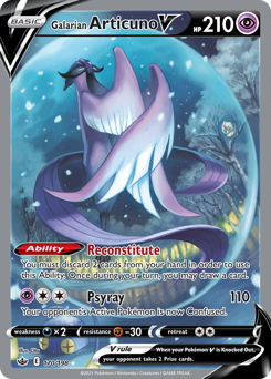Galarian Articuno V #170 Chilling Reign