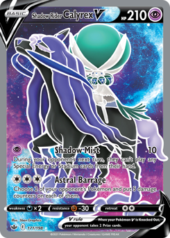 Shadow Rider Calyrex V #171 Chilling Reign