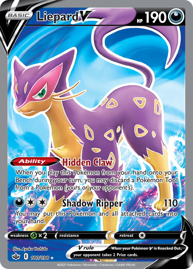 Liepard V #180 Chilling Reign