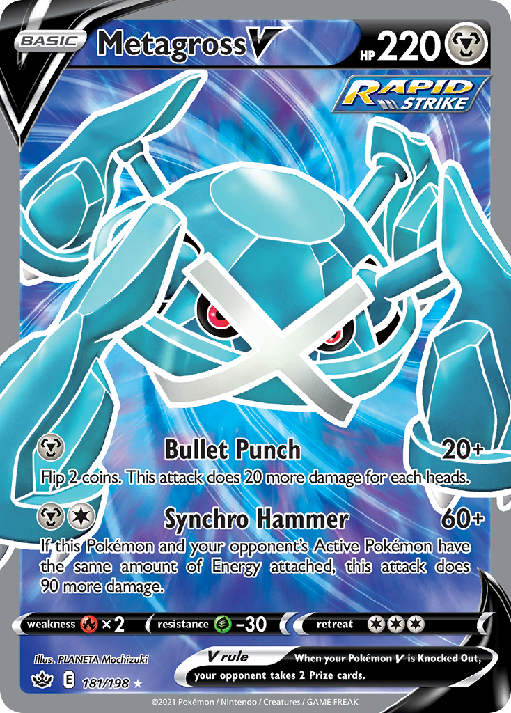 Metagross V #181 Chilling Reign