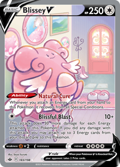 Blissey V #183 Chilling Reign