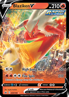 Blaziken V #20 Chilling Reign