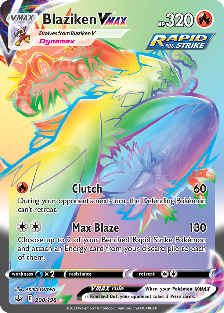 Blaziken VMAX #200 Chilling Reign