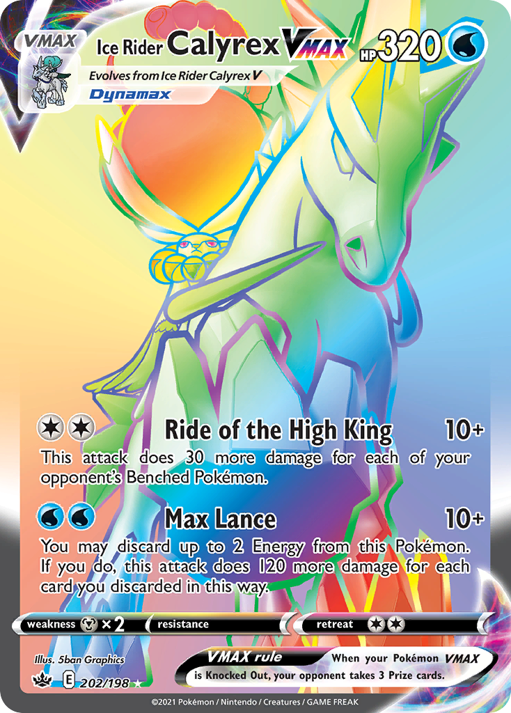 Ice Rider Calyrex VMAX #202 Chilling Reign