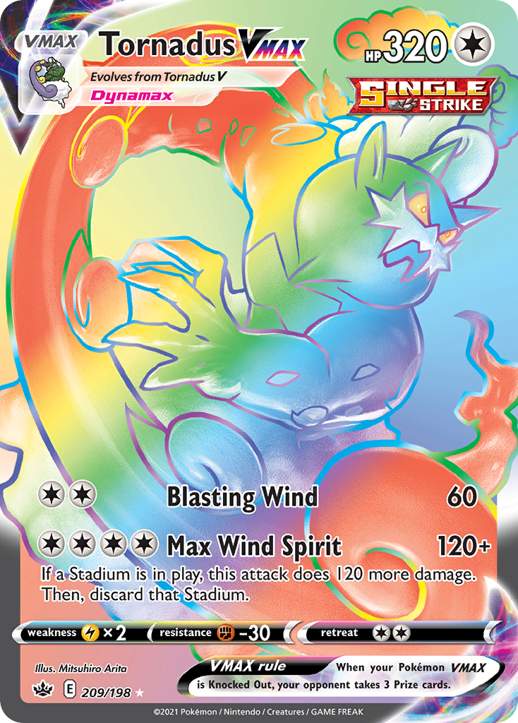 Tornadus VMAX #209 Chilling Reign