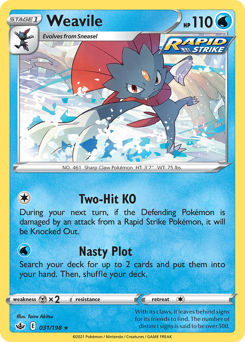 Weavile #31 Chilling Reign
