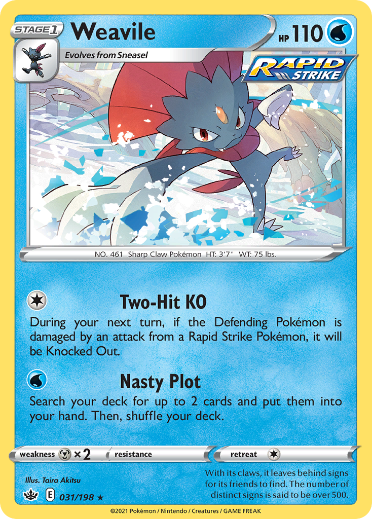 Weavile #31 Chilling Reign