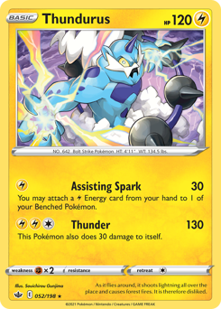 Thundurus #52 Chilling Reign