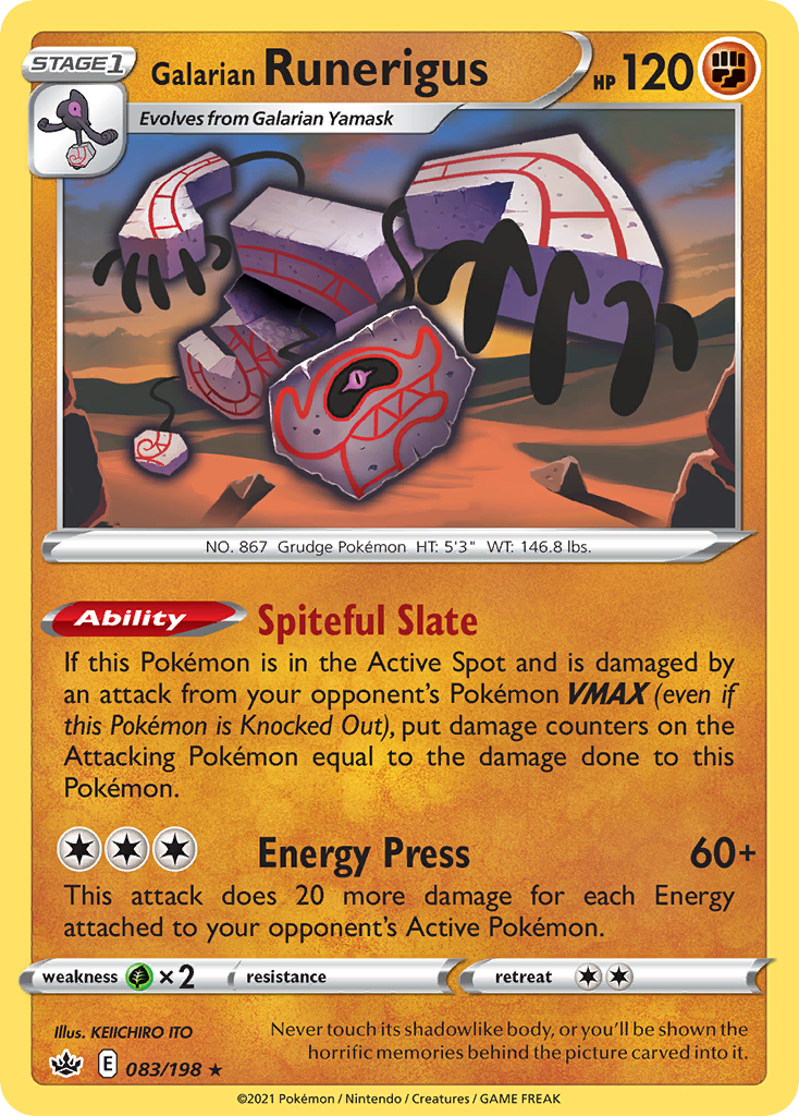 Galarian Runerigus #83 Chilling Reign