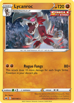 Lycanroc #87 Chilling Reign