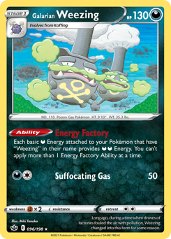 Galarian Weezing Chilling Reign #96