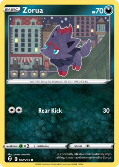 Zorua #102 Evolving Skies