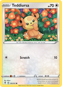 Teddiursa #126 Evolving Skies