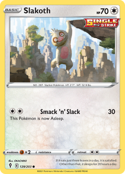 Slakoth #129 Evolving Skies