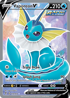 Vaporeon V #172 Evolving Skies