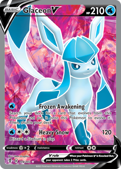 Glaceon V #174 Evolving Skies